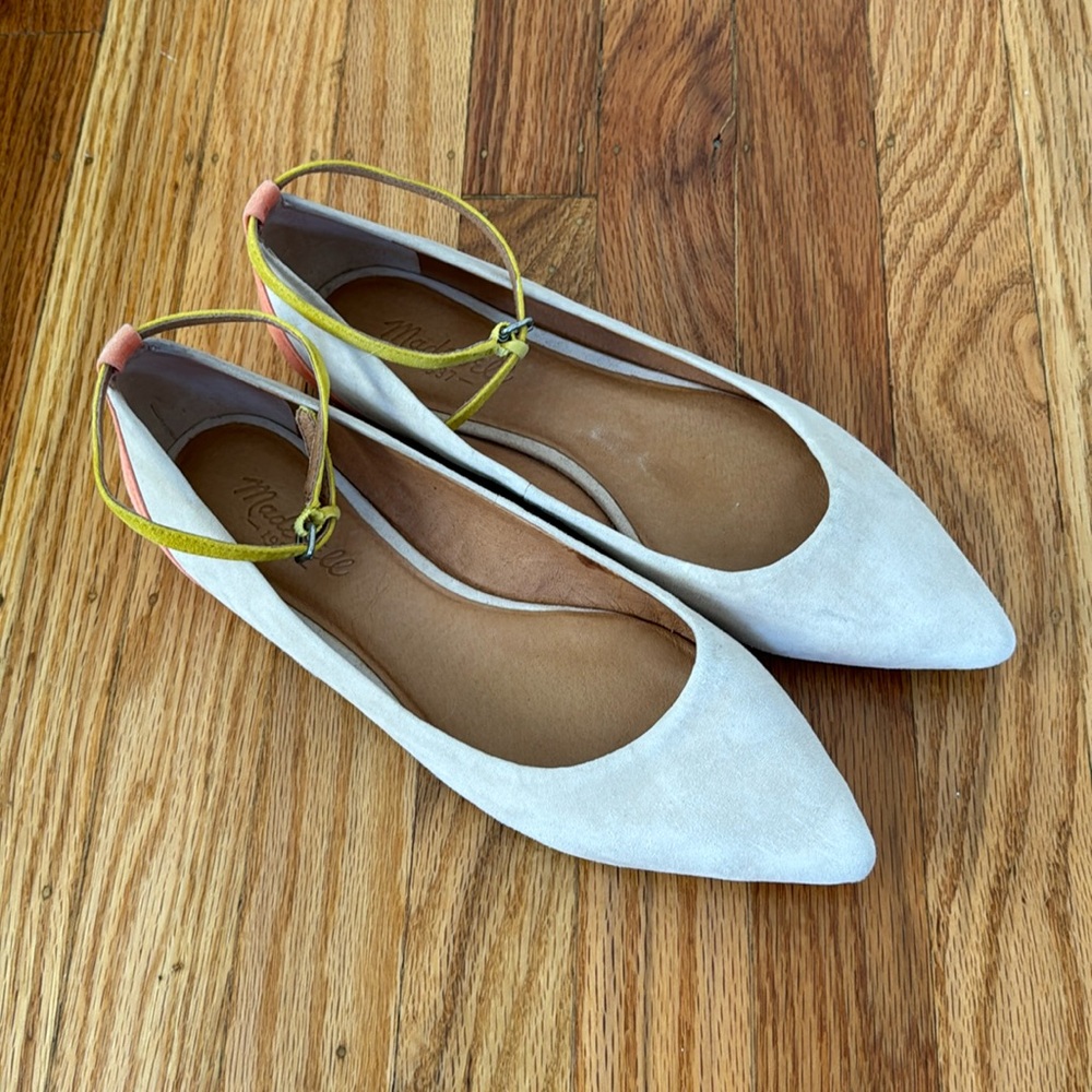 Madewell City Skimmer Flats in Suede
